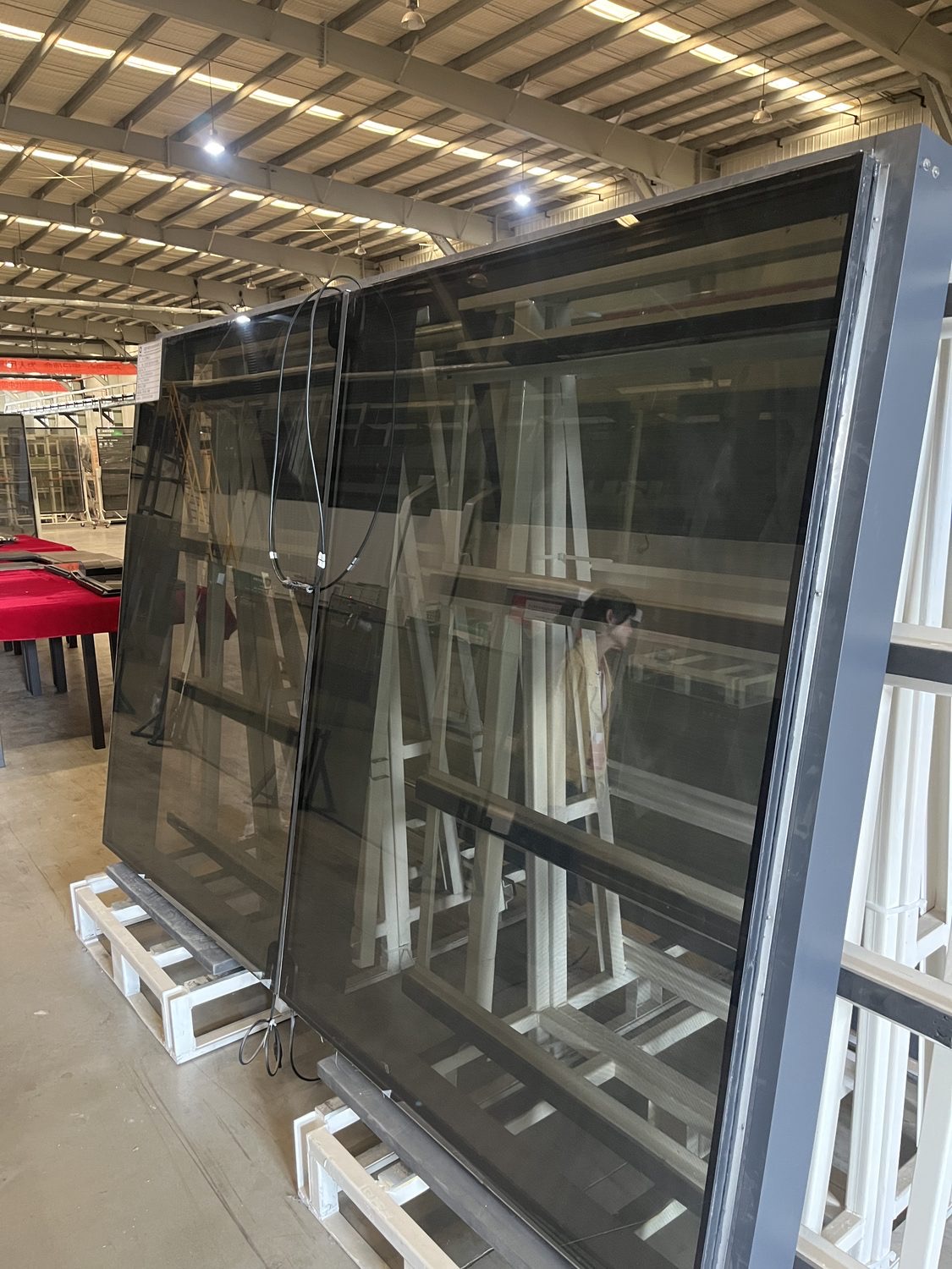 Power Glass canopy with EV charging